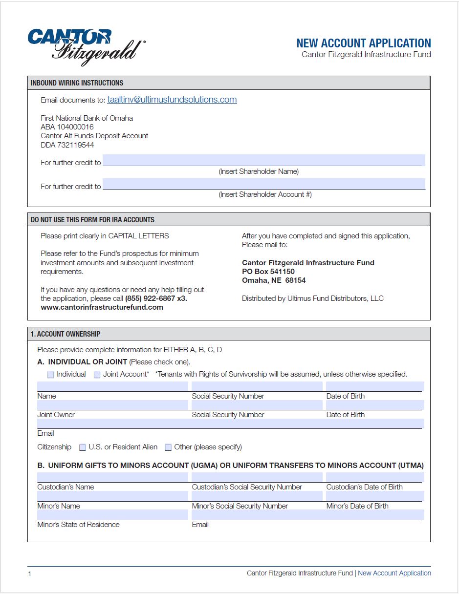 Feature image for New Account Application