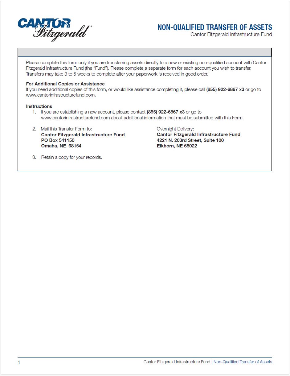 Feature image for Non-Qualified Transfer of Assets Form