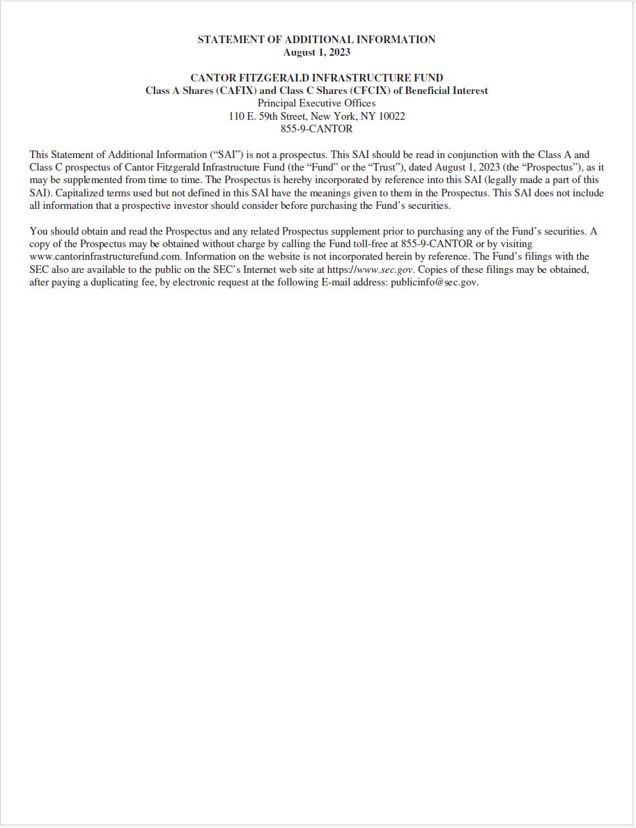 Feature image for Statement of Additional Information – Class A and C Shares